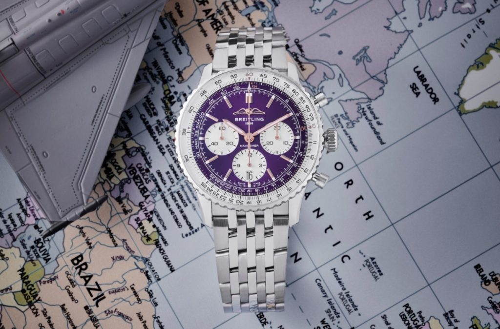 Best Replica Navitimer B01 “Translucid” Purple Watches
