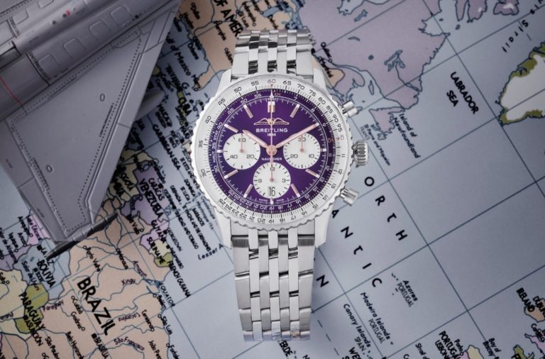 Best Replica Navitimer B01 “Translucid” Purple Watches
